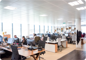 Support agent on phone